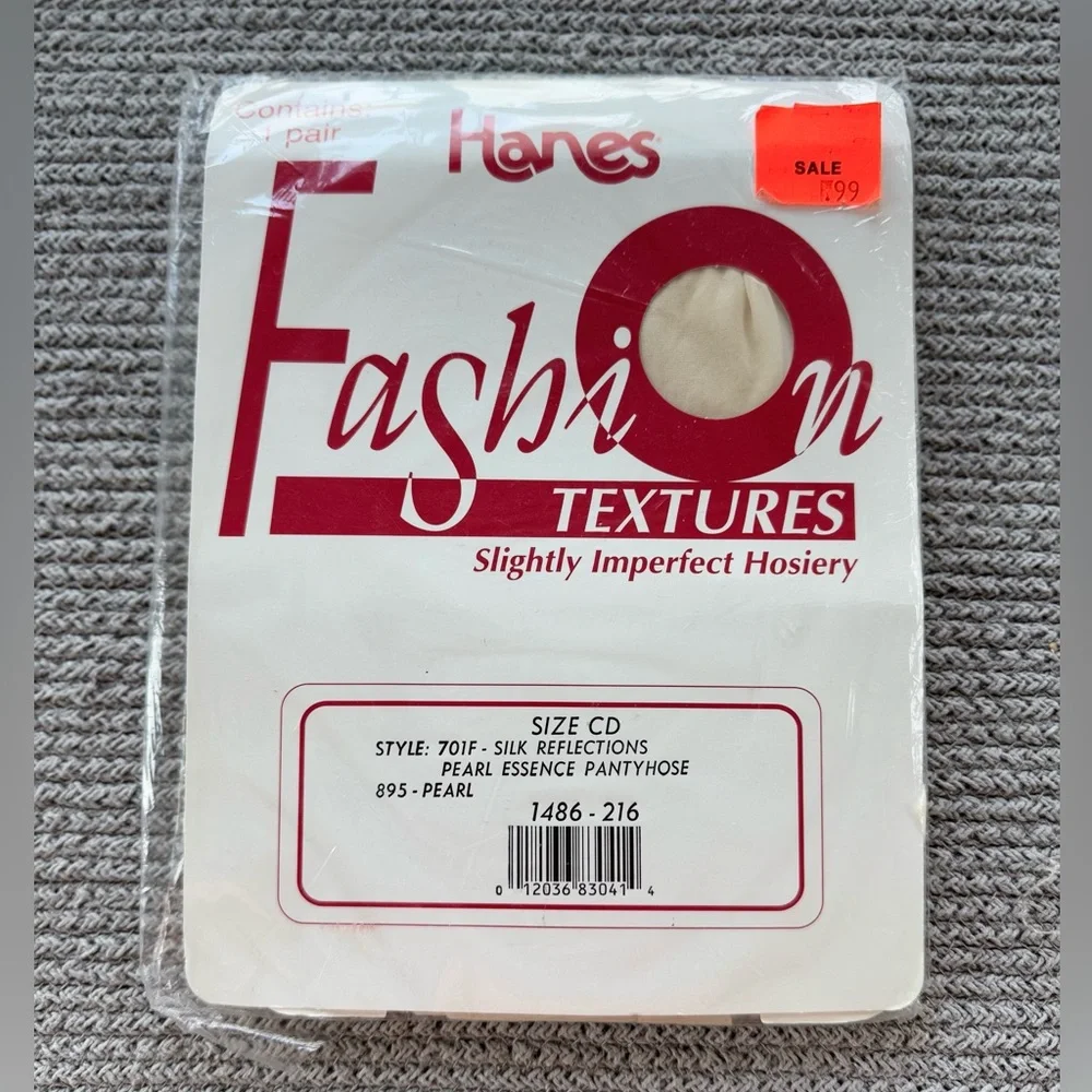Lot of 5 Vintage Hanes Pantyhose Tights Nylons Pearl Coffee Beige NWT Deadstock